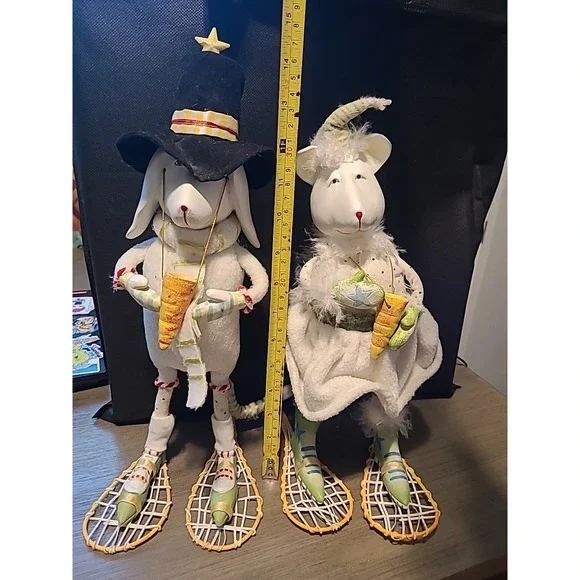 Dept 56 Patience Brewster Krinkles Male and Female Snow Dog 14" Figure 2005 Rare - Picture 12 of 12